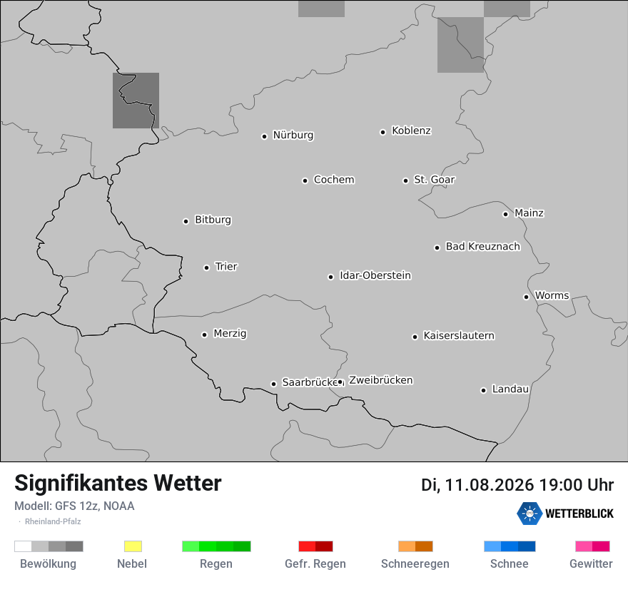 Modellkarte GFS – ww – rp