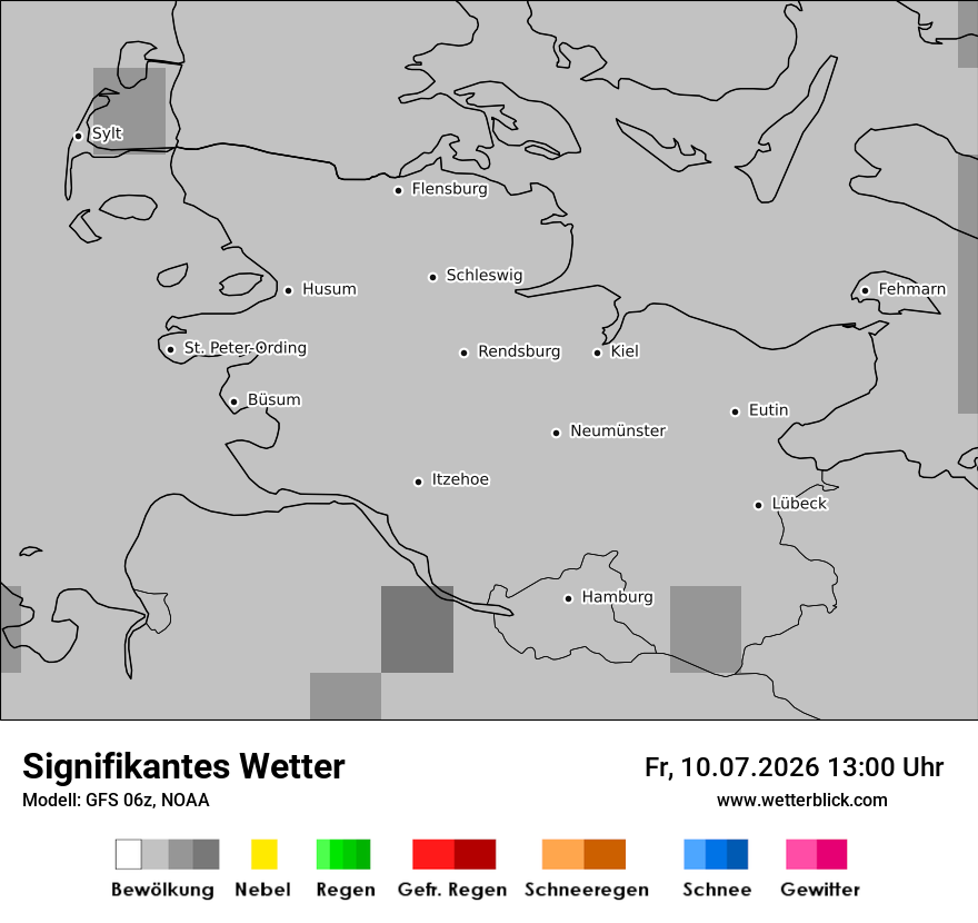Modellkarte GFS – ww – sh