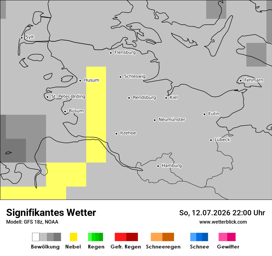 Modellkarte GFS – ww – sh