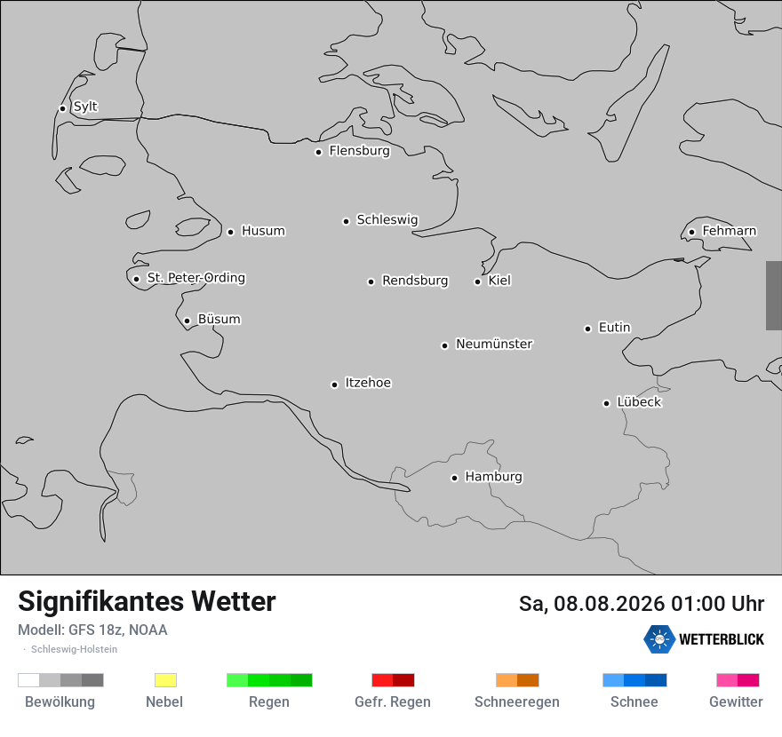 Modellkarte GFS – ww – sh