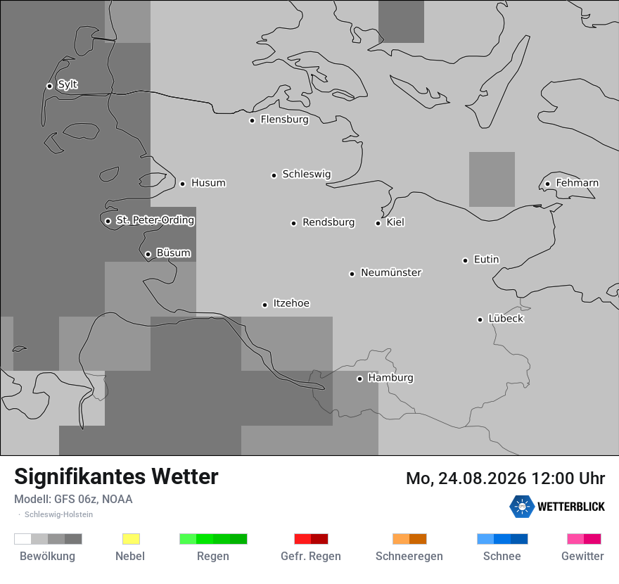 Modellkarte GFS – ww – sh