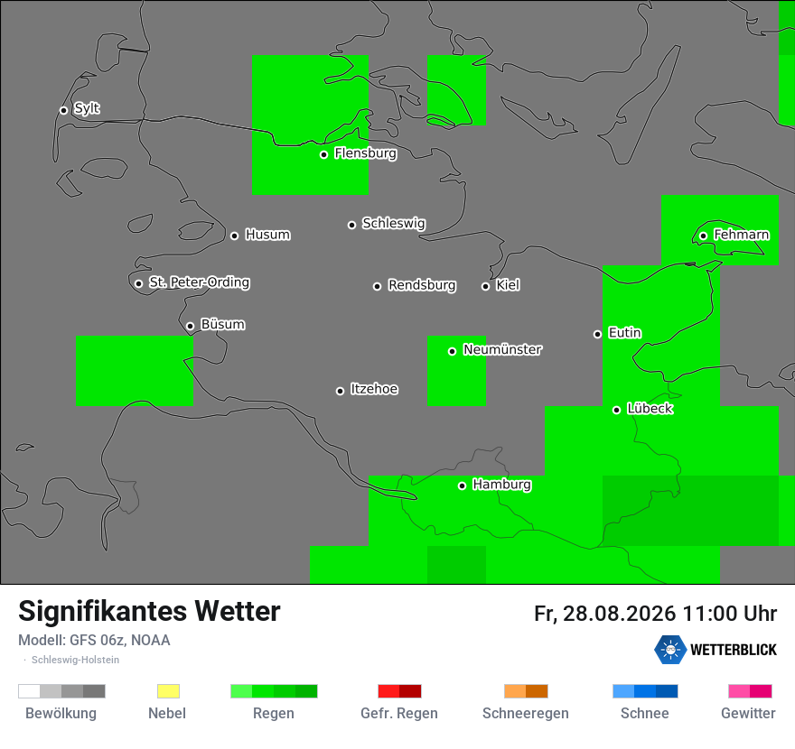 Modellkarte GFS – ww – sh