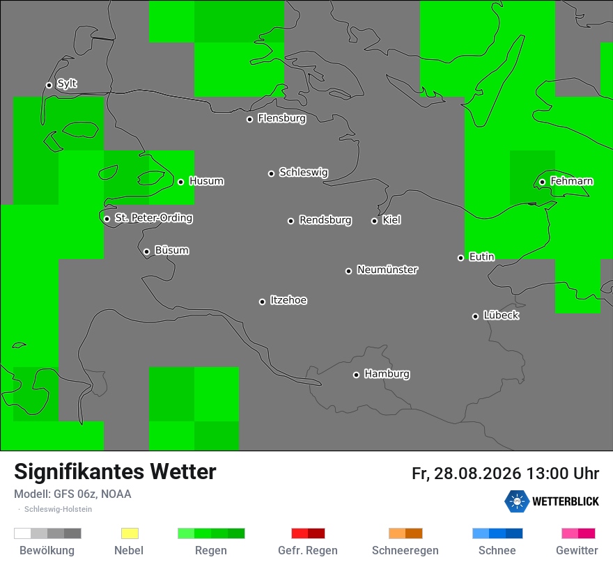 Modellkarte GFS – ww – sh