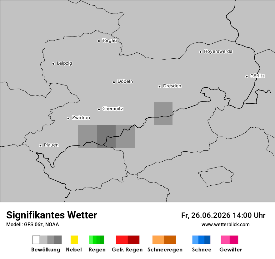 Modellkarte GFS – ww – sn