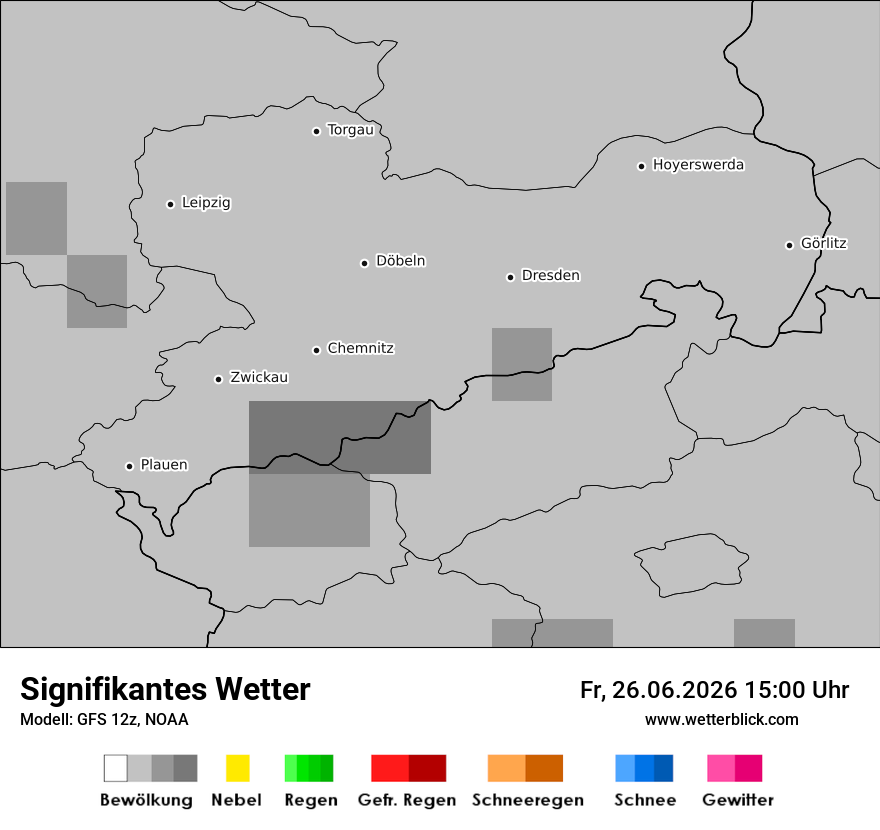 Modellkarte GFS – ww – sn