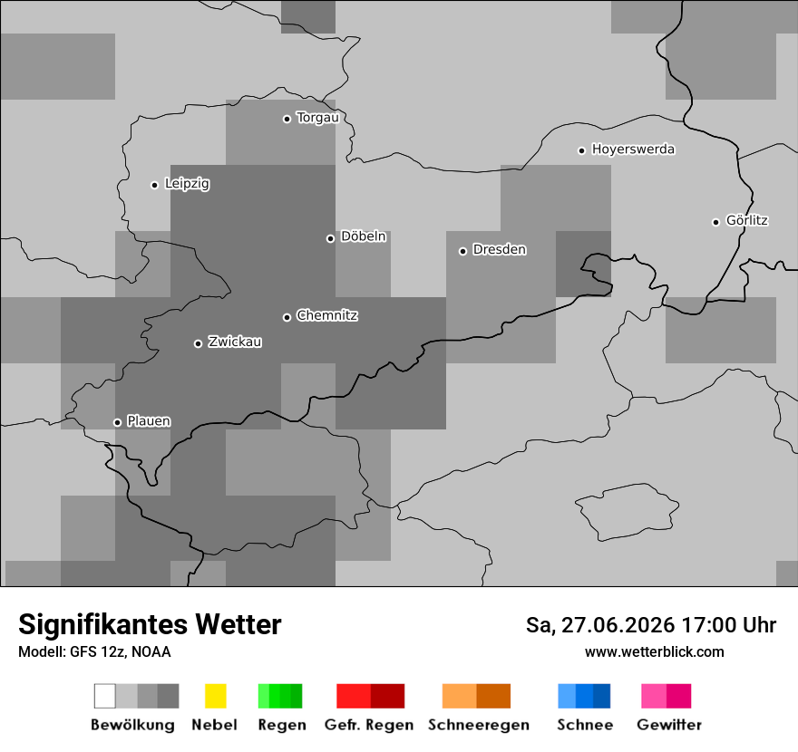 Modellkarte GFS – ww – sn