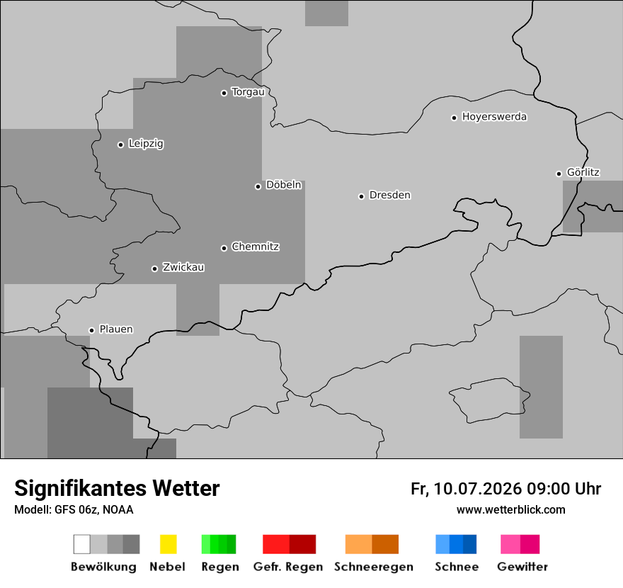 Modellkarte GFS – ww – sn