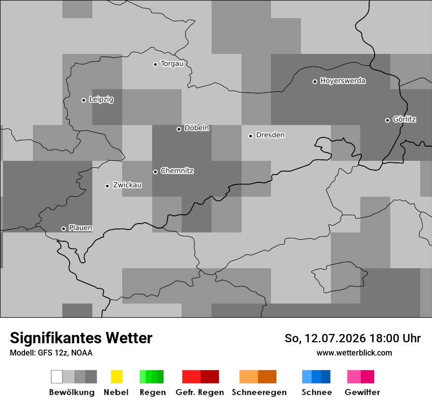 Modellkarte GFS – ww – sn