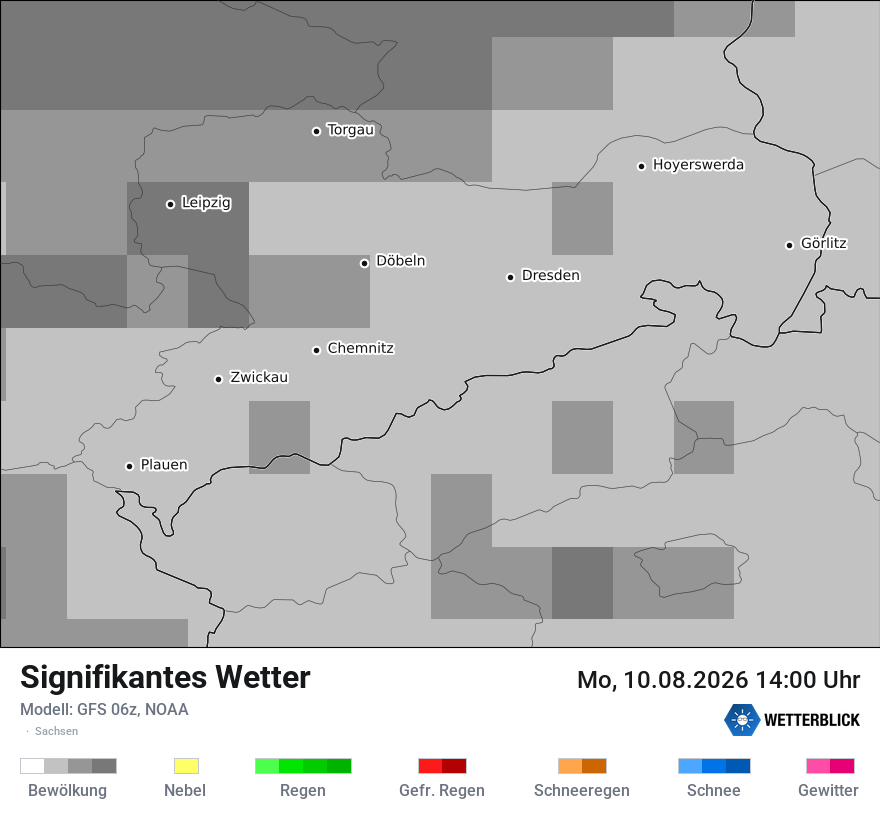 Modellkarte GFS – ww – sn