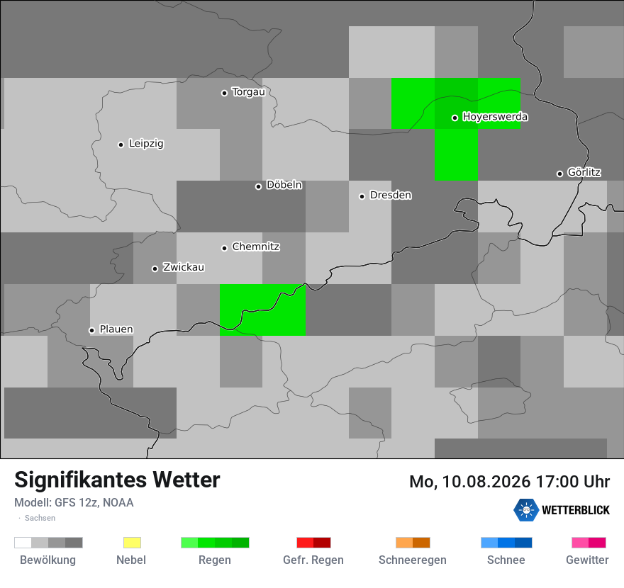 Modellkarte GFS – ww – sn