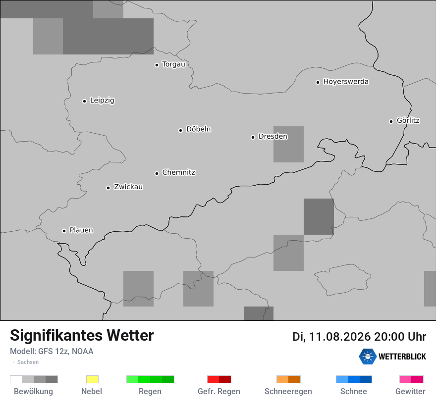 Modellkarte GFS – ww – sn
