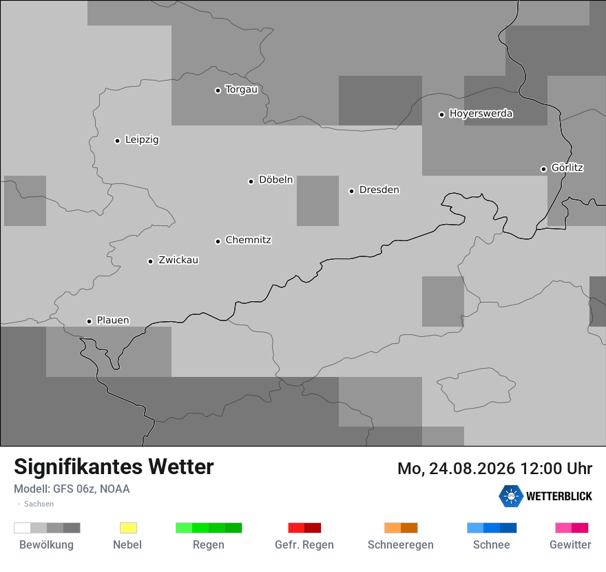 Modellkarte GFS – ww – sn