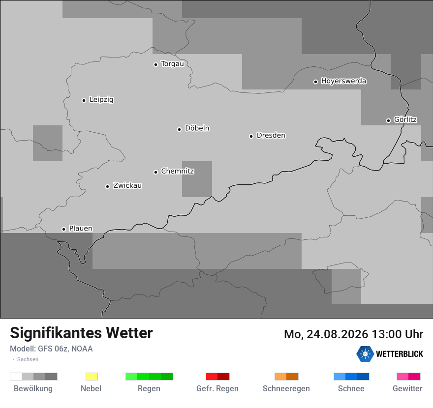 Modellkarte GFS – ww – sn
