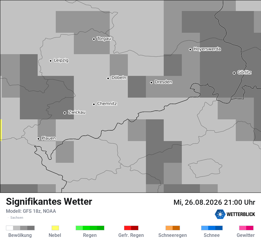 Modellkarte GFS – ww – sn