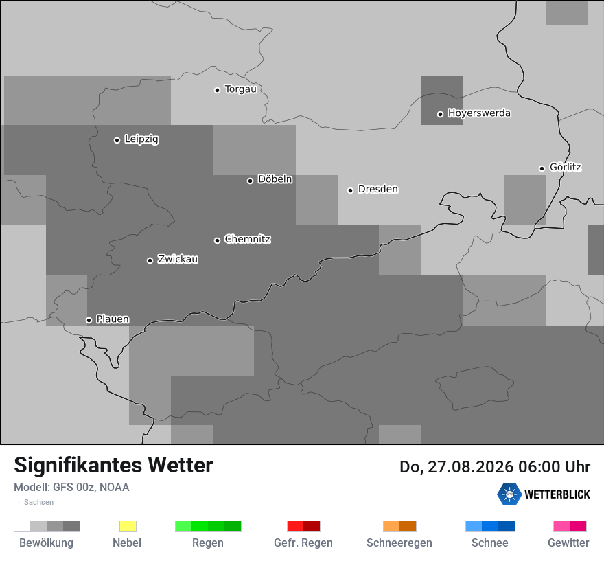 Modellkarte GFS – ww – sn