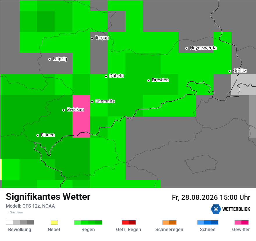 Modellkarte GFS – ww – sn