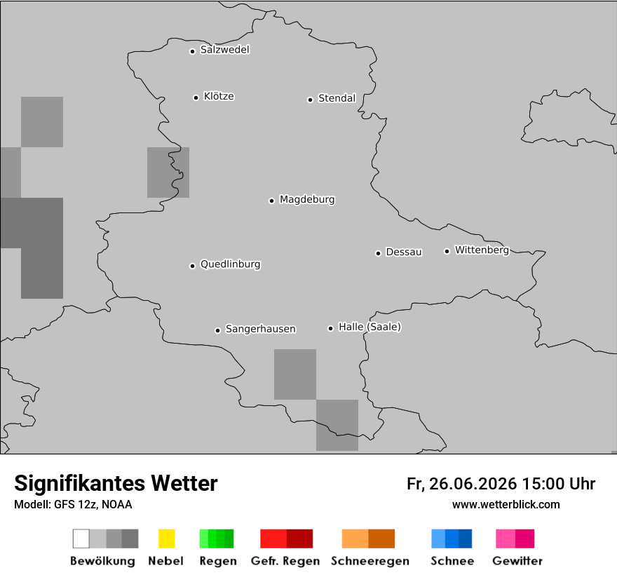 Modellkarte GFS – ww – st