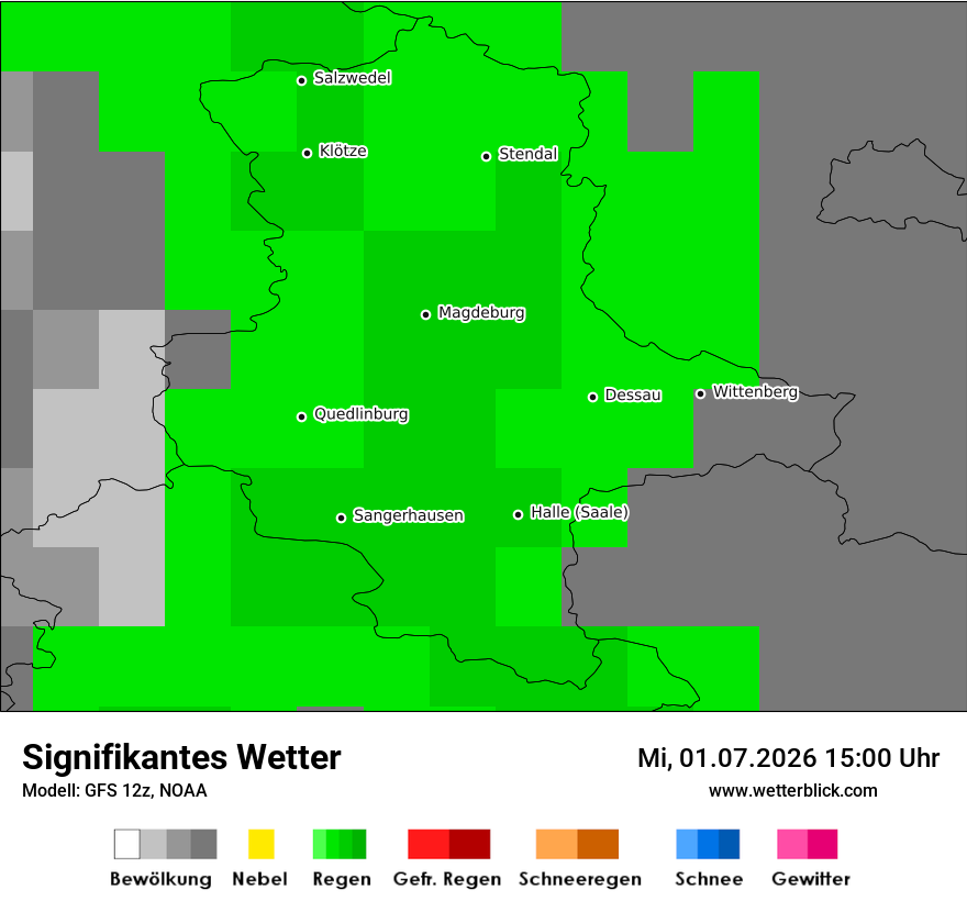 Modellkarte GFS – ww – st