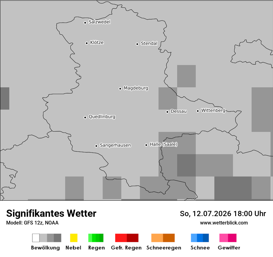 Modellkarte GFS – ww – st