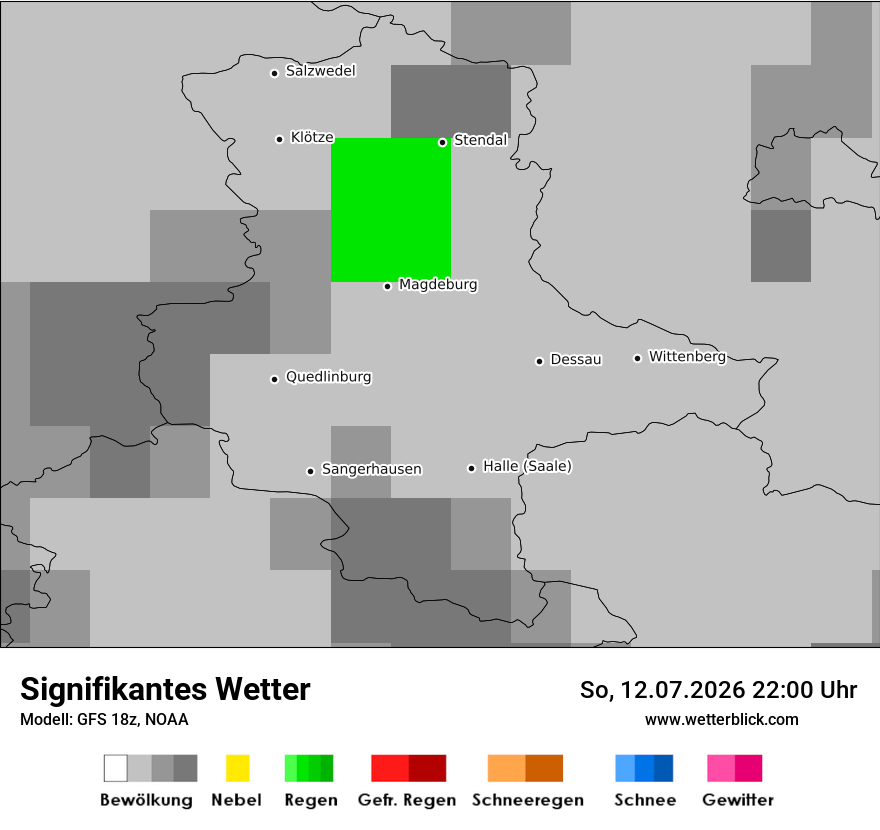 Modellkarte GFS – ww – st