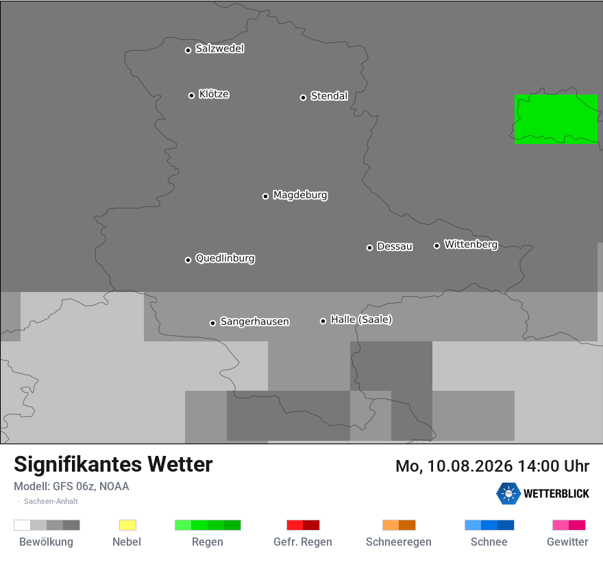 Modellkarte GFS – ww – st
