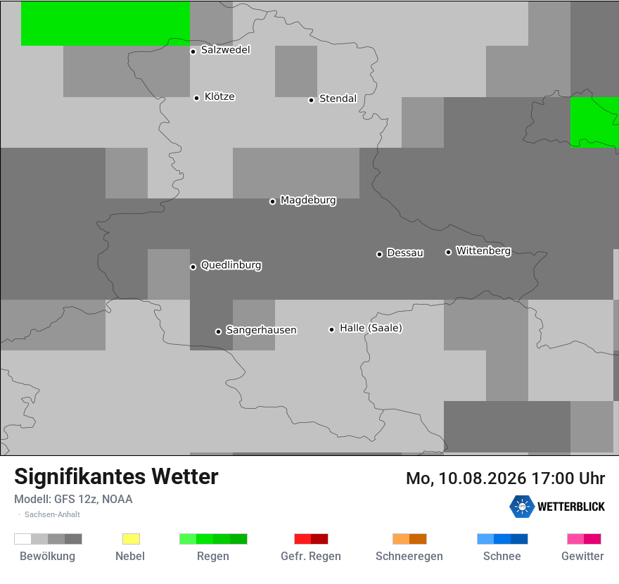 Modellkarte GFS – ww – st