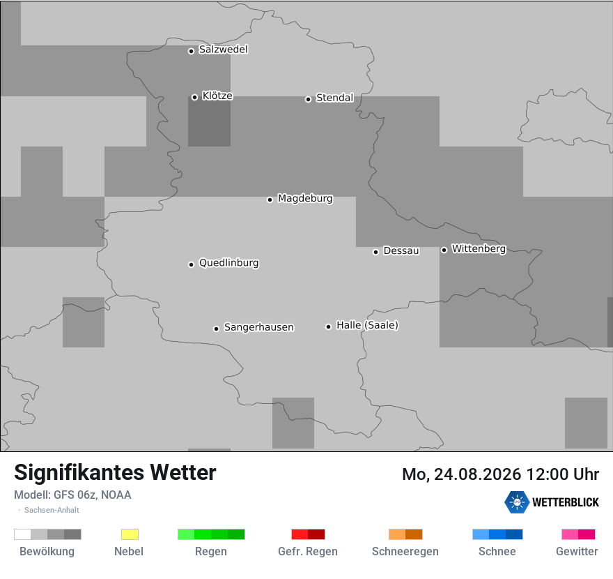 Modellkarte GFS – ww – st