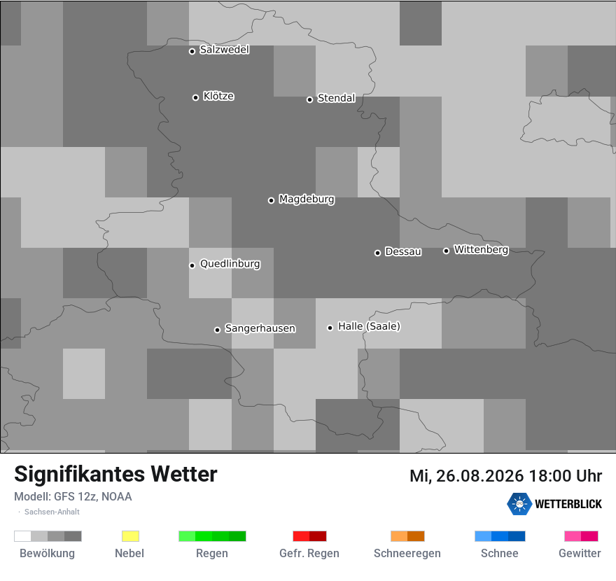 Modellkarte GFS – ww – st