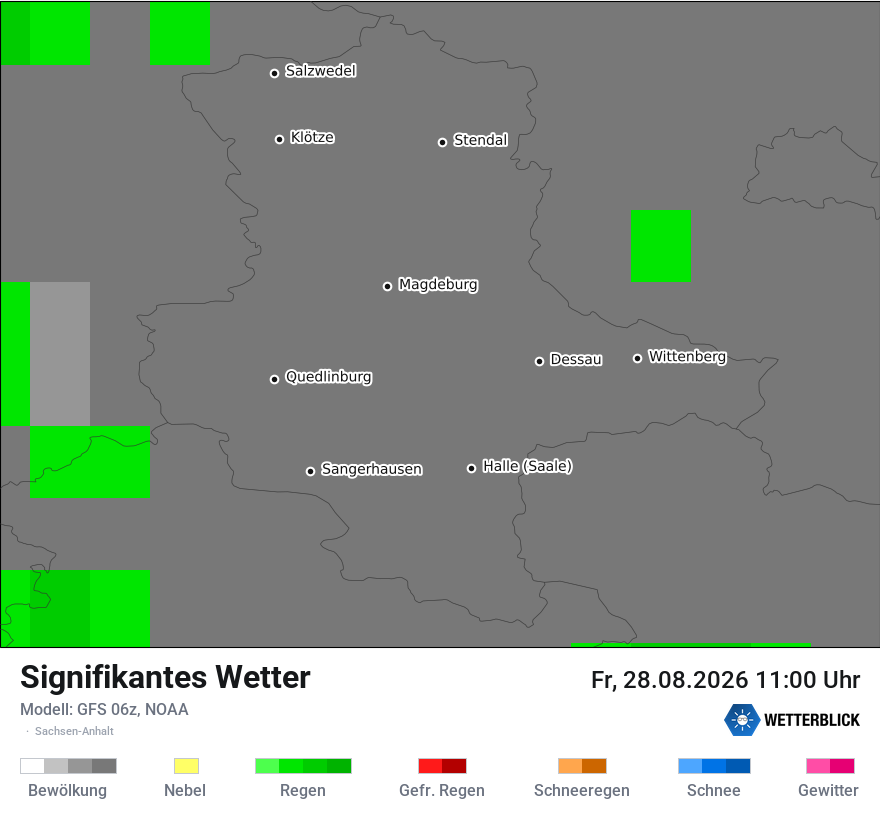 Modellkarte GFS – ww – st