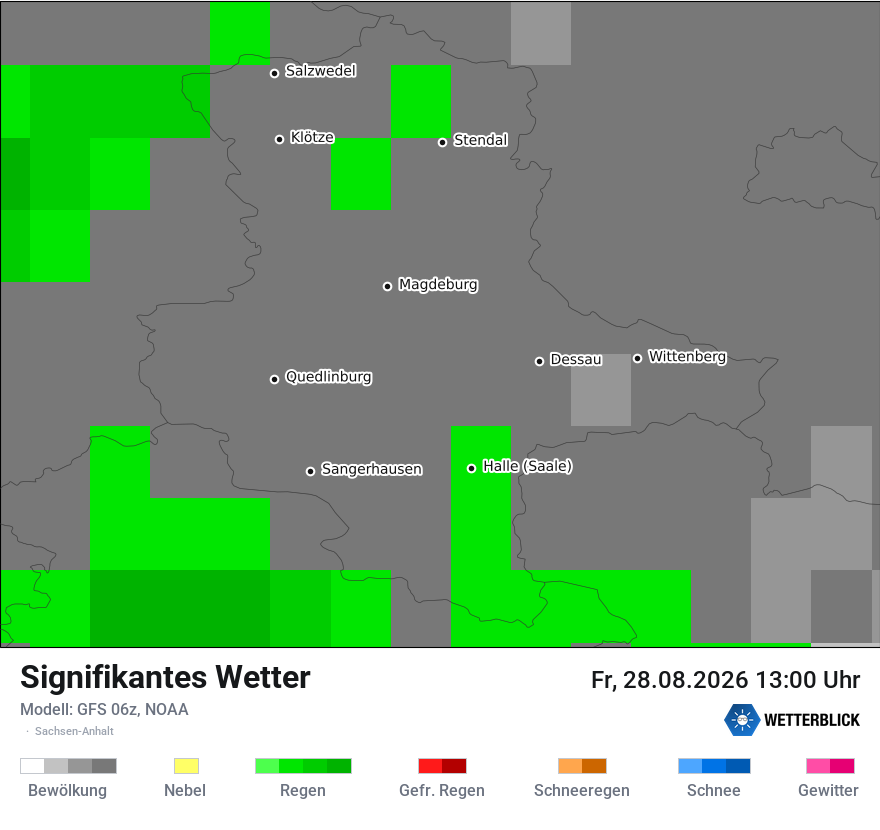 Modellkarte GFS – ww – st