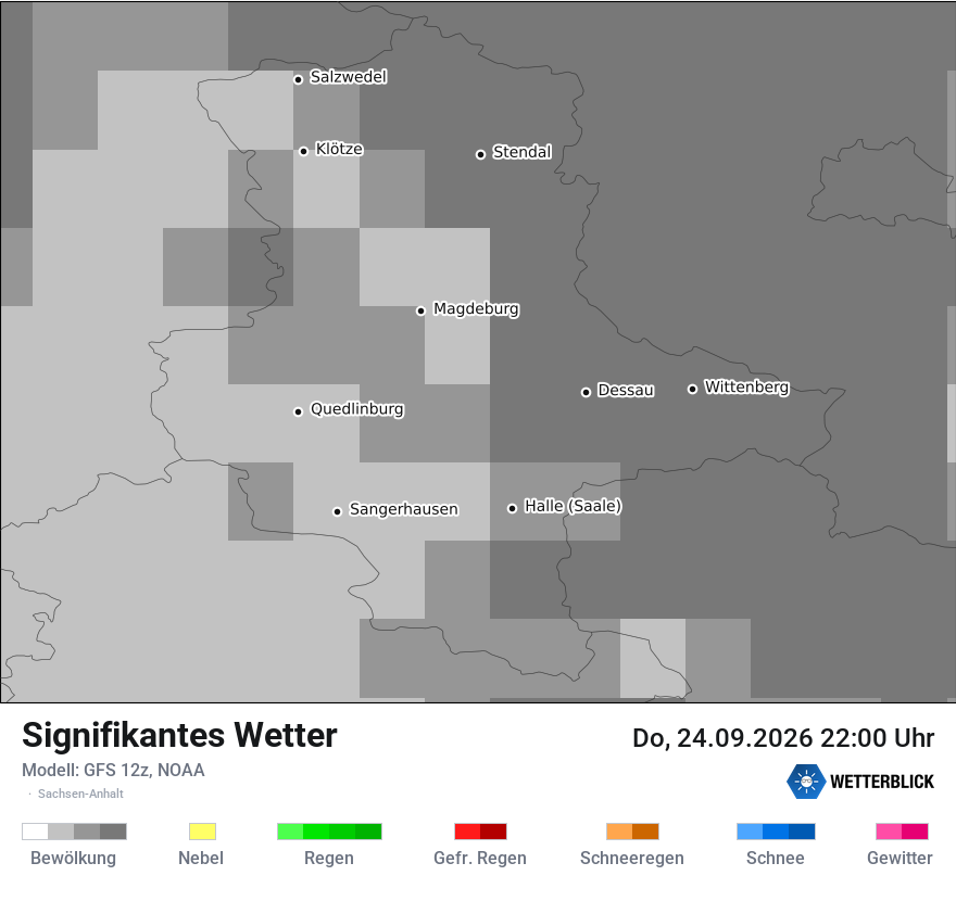 Modellkarte GFS – ww – st