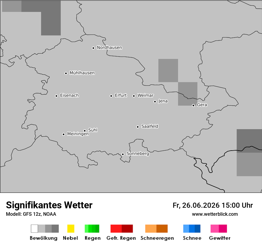 Modellkarte GFS – ww – th