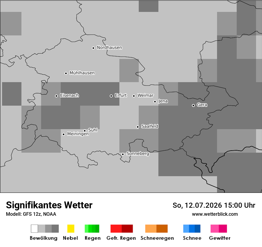 Modellkarte GFS – ww – th