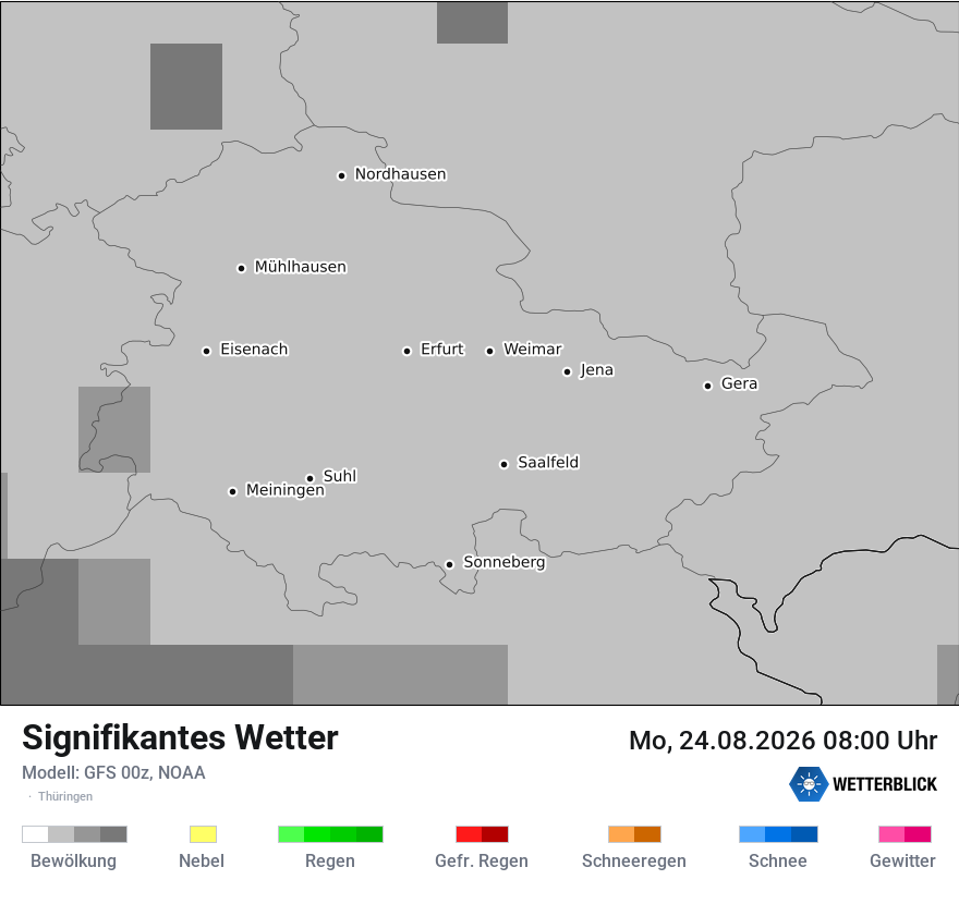 Modellkarte GFS – ww – th