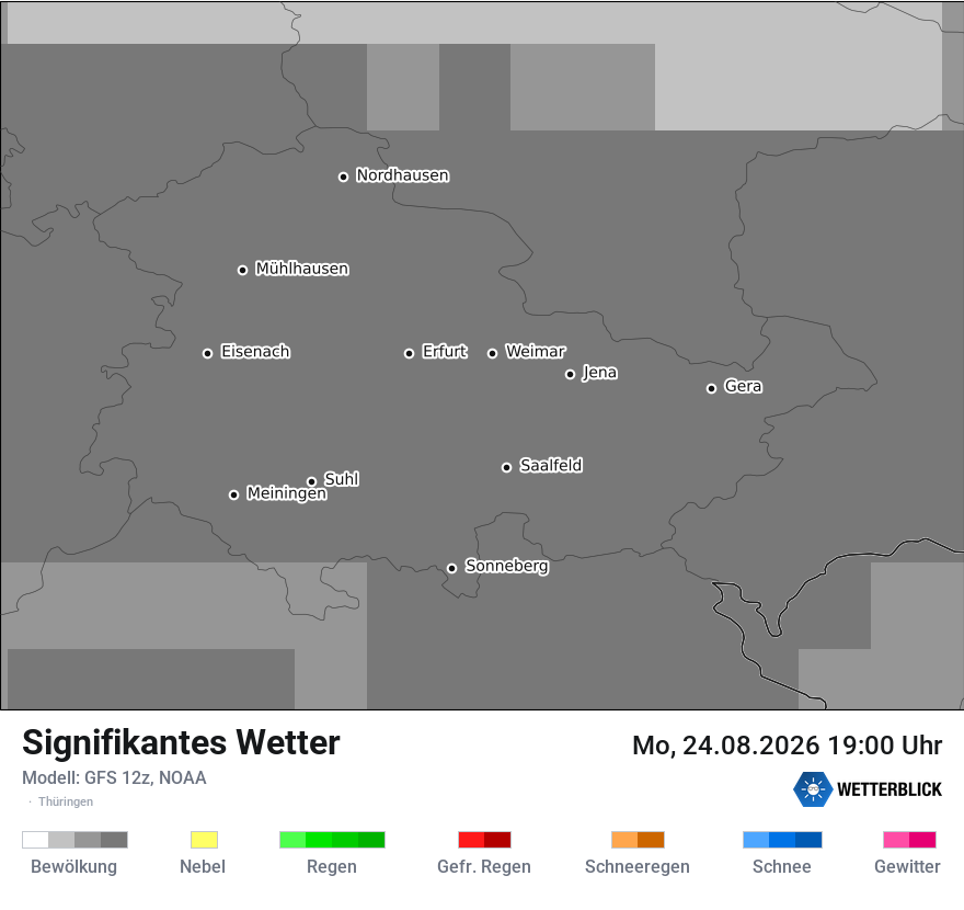 Modellkarte GFS – ww – th