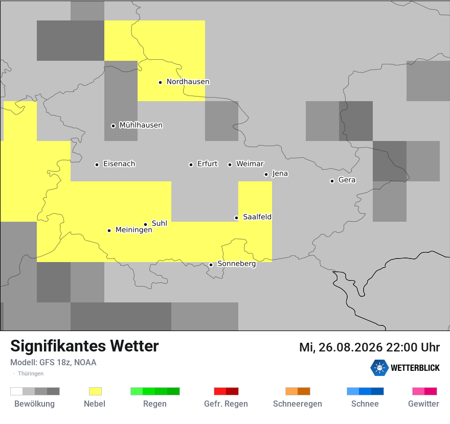 Modellkarte GFS – ww – th