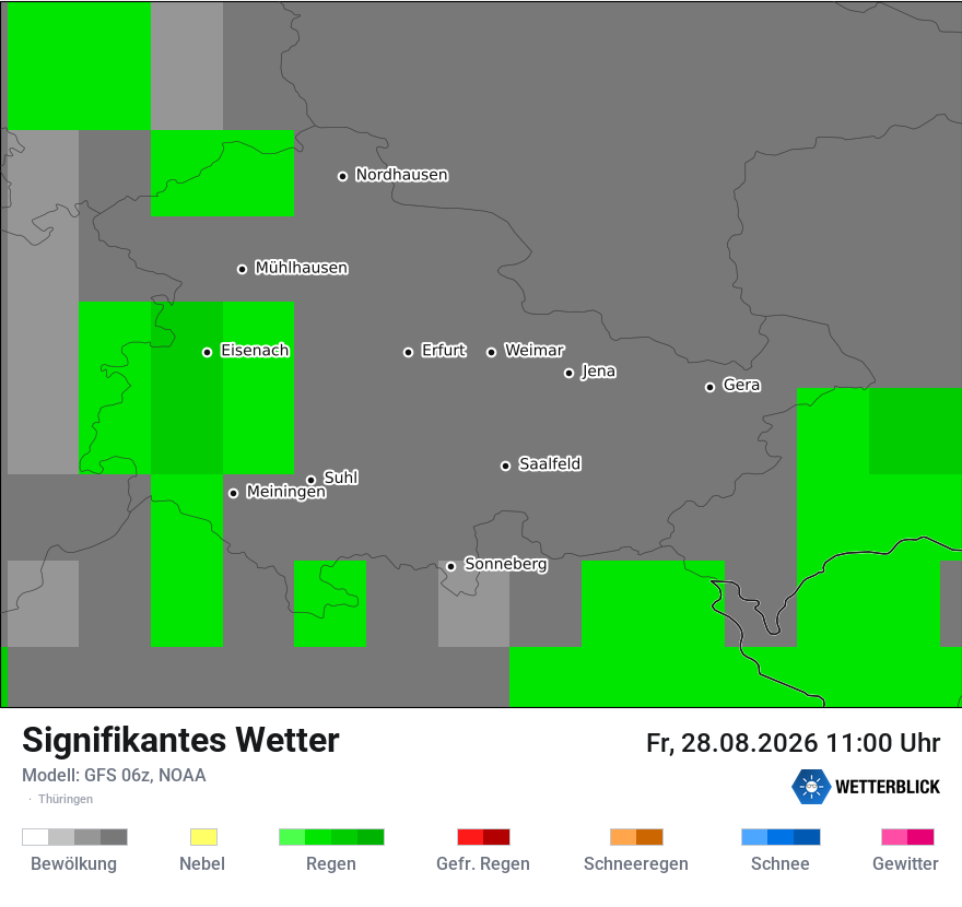 Modellkarte GFS – ww – th