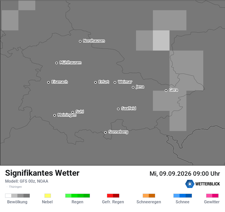 Modellkarte GFS – ww – th