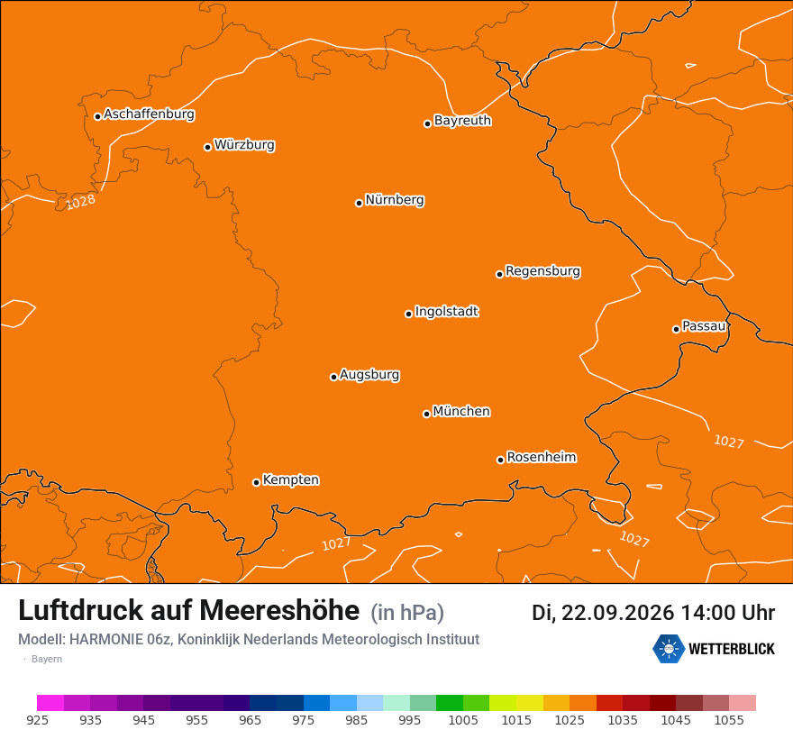 Modellkarte HARMONIE – pmsl – by