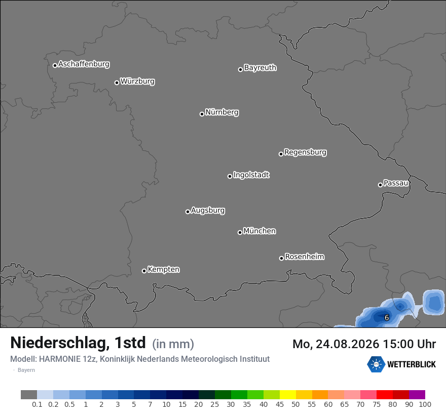 Modellkarte HARMONIE – precip – by