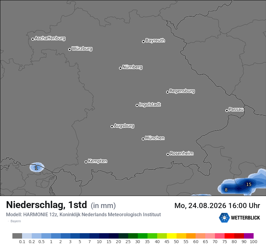 Modellkarte HARMONIE – precip – by