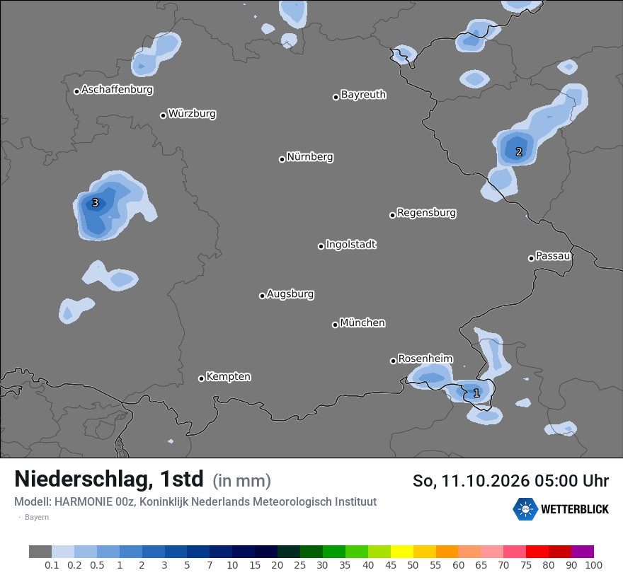 Modellkarte HARMONIE – precip – by