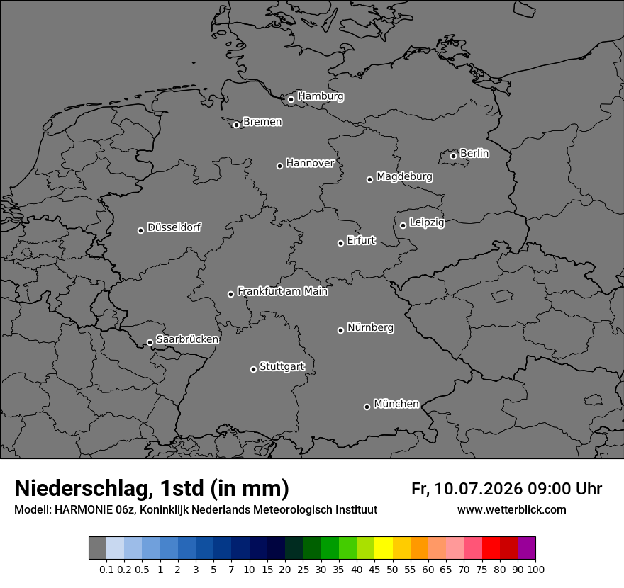 Modellkarte HARMONIE – precip – deutschland