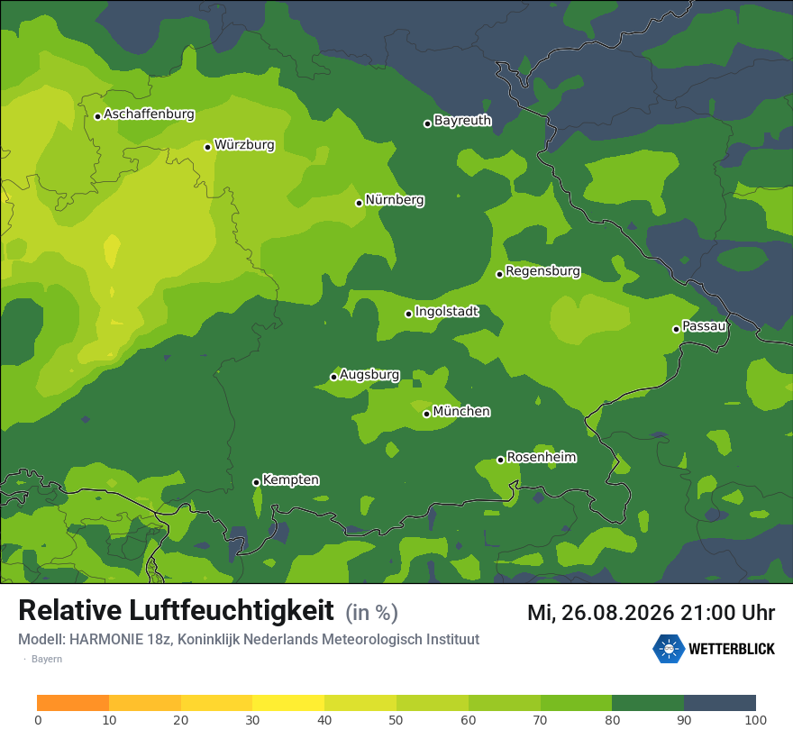 Modellkarte HARMONIE – relhum – by