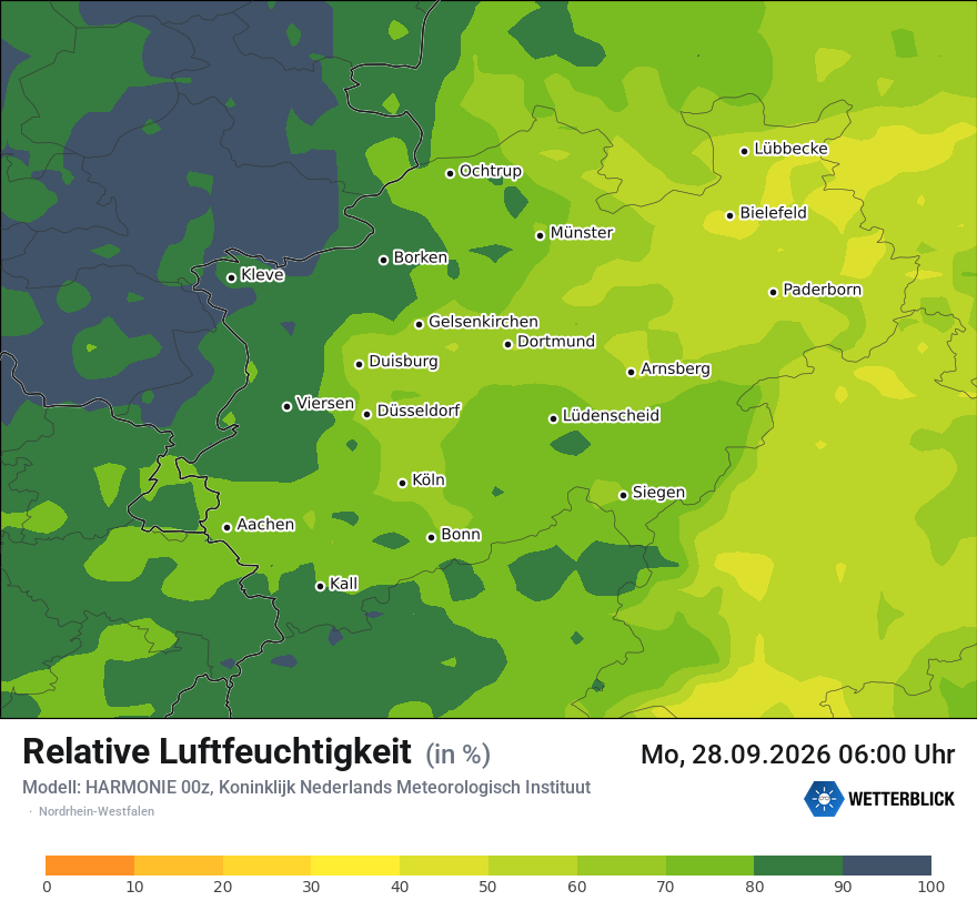 Modellkarte HARMONIE – relhum – nrw