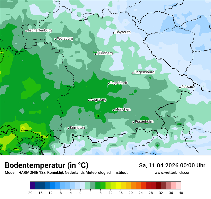 Modellkarte HARMONIE – t_g – by