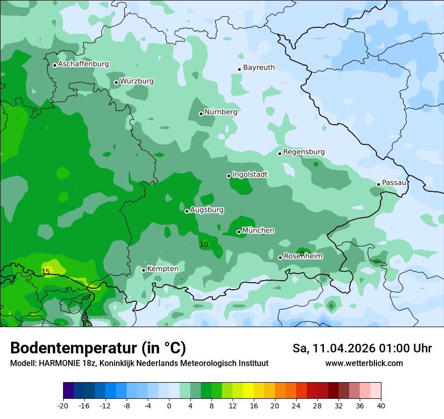 Modellkarte HARMONIE – t_g – by