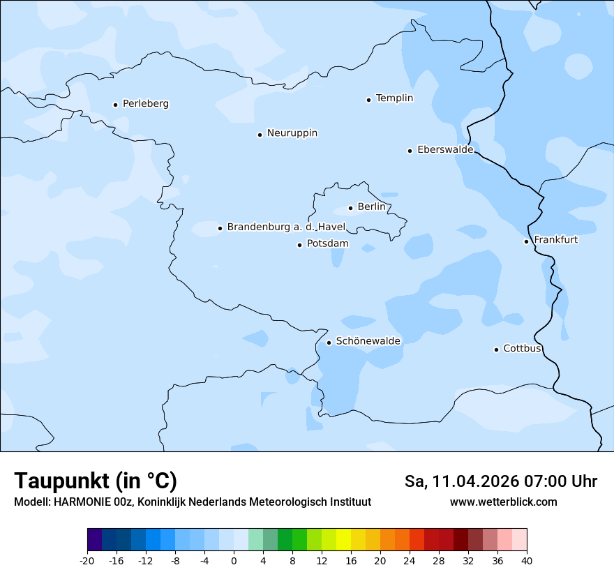 Modellkarte HARMONIE – td – bb