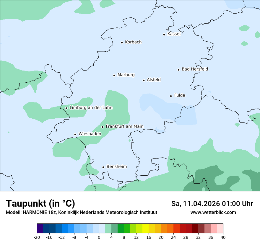 Modellkarte HARMONIE – td – he