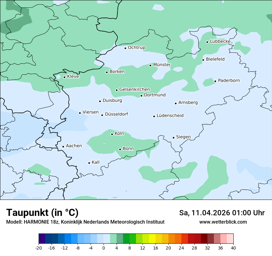 Modellkarte HARMONIE – td – nrw